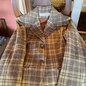 Vintage Pendleton Youth Wool Plaid Blazer